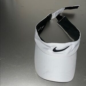 Nike White and Black Sports Visor